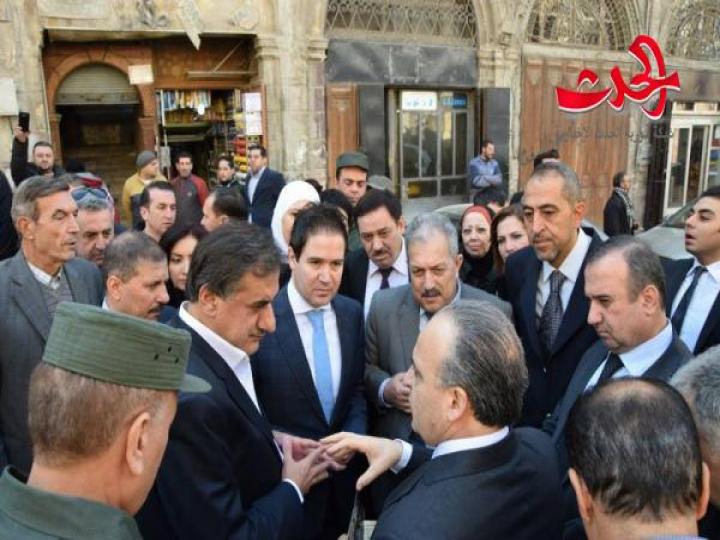 زيارة الوفد الحكومي لسوق جادة الخندق وسوق باب النصر وفندق الشيراتون