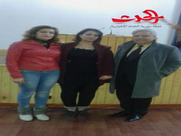 عبير منون توقع مجموعتها القصصية بعنوان غفران في ثقافي حمص
