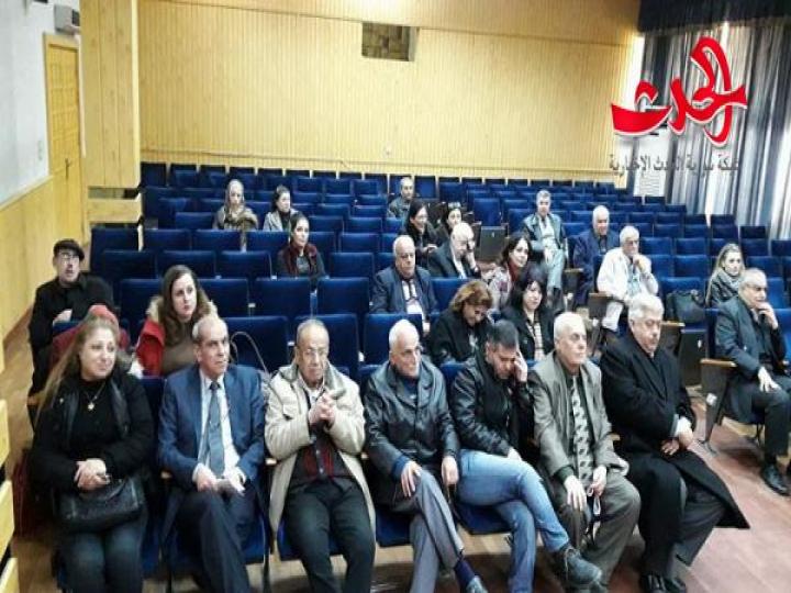  روائيون من حمص محاضرة للكاتب والصحفي عيسى اسماعيل في المركز الثقافي في حمص 