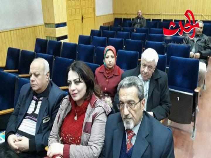  روائيون من حمص محاضرة للكاتب والصحفي عيسى اسماعيل في المركز الثقافي في حمص 