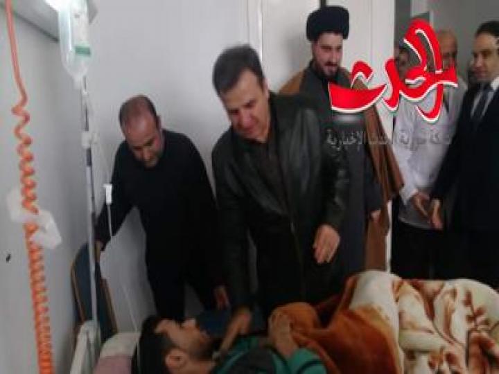 أستقبال المصابين القادمين من الفوعة وكفرية المحاصرتين