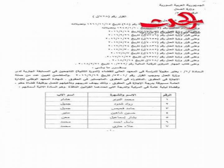 العدل : 18 الشهرالمقبل موعد التحاق المقبولين للدراسة في المعهد العالي للقضاء