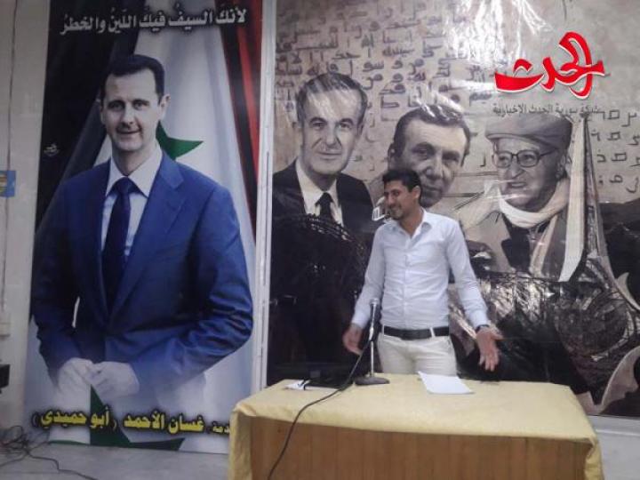          شعراء حمص ينشدوا قصائدهم في المركز الثقافي المحدث في الزهراء في حمص