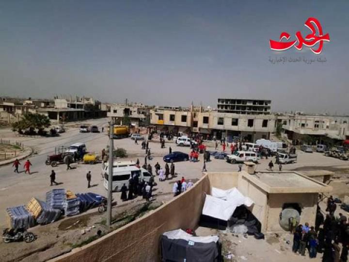 تجهيز مراكز الايواء بالغزلانية لاستقبال مهجري الغوطة 