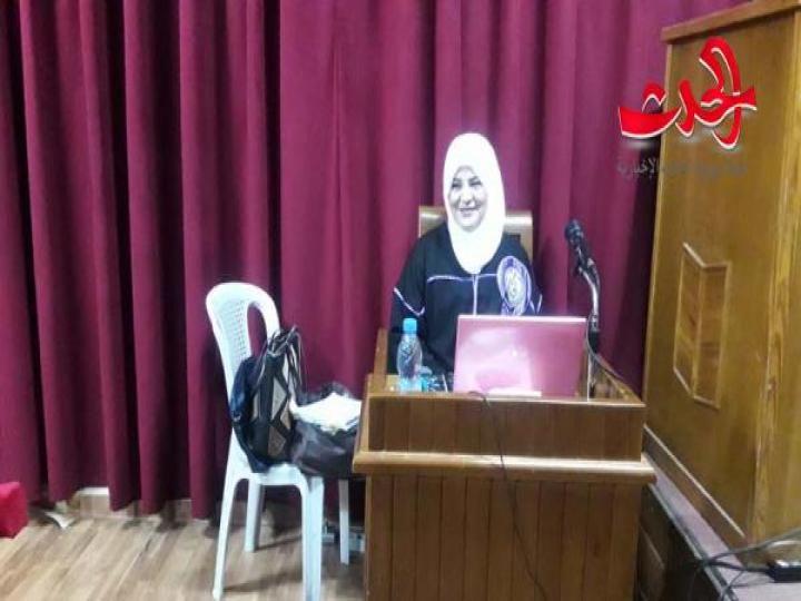  رسالة ماجستير في اللغة الإنكليزية  لعضو  الهيئة  الفنية  و التعليمية زهور عبد الهادي  في جامعة البعث 