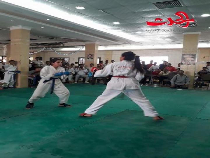 مواهب واعدة وخامات مميزة ببطولة كاراتيه درعا 