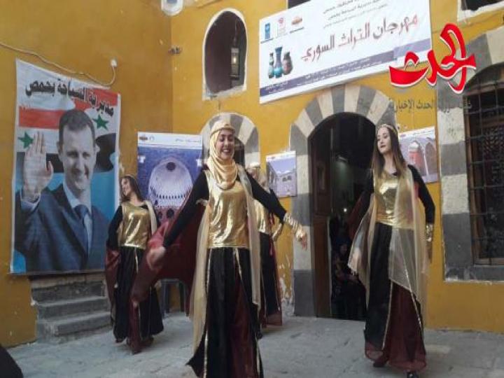 معرضا للتراث الحمصي واحتفالية عيد رأس السنة السورية في قصر الزهراوي الأثري في حمص 