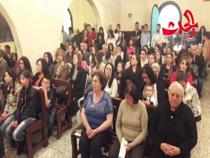 &quot; الهجمة وقداس الفصح &quot; من كنيسة مار يوحنا في قرية قلاطية في ريف حمص 
