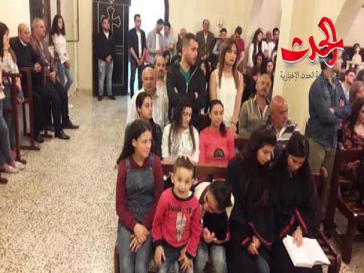 &quot; الهجمة وقداس الفصح &quot; من كنيسة مار يوحنا في قرية قلاطية في ريف حمص 