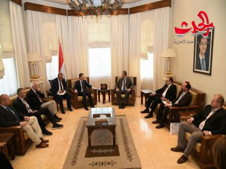 وزير السياحة يستقبل الوفد البرلماني الأوروبي خلال زيارته إلى سورية