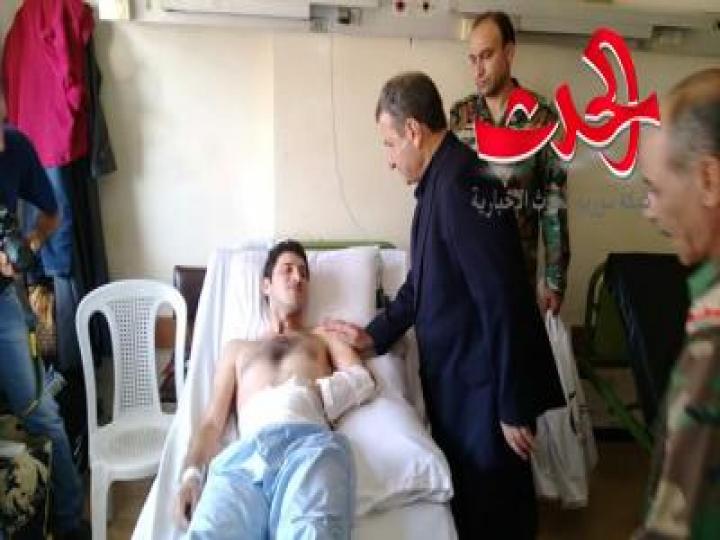 اللاذقية:  زياره جرحى الجيش السوري في المشفى العسكري… 