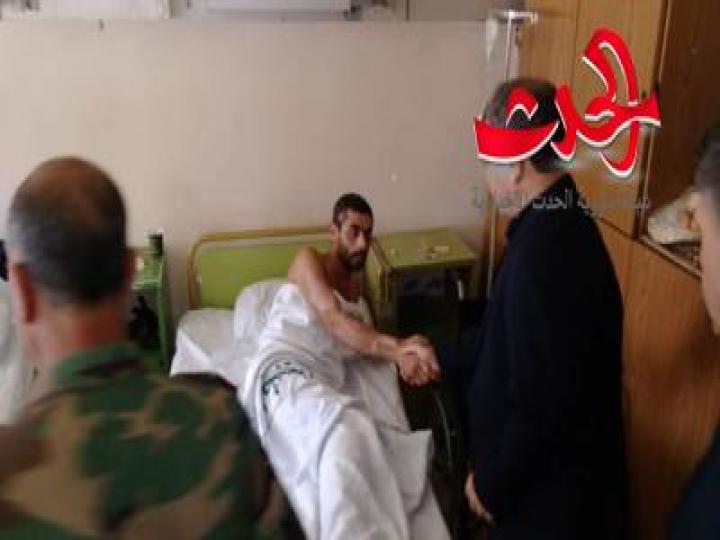 اللاذقية:  زياره جرحى الجيش السوري في المشفى العسكري… 