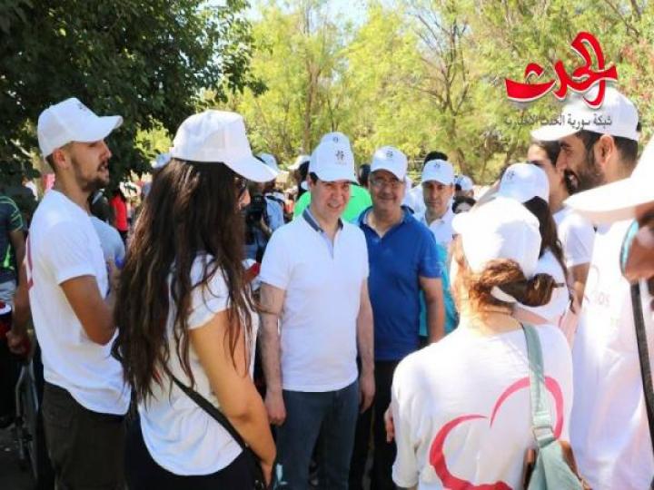 ماراثون &quot;الشام بتجمعنا&quot; ...  مدينة الياسمين ... تجمعنا على المحبة والسلام