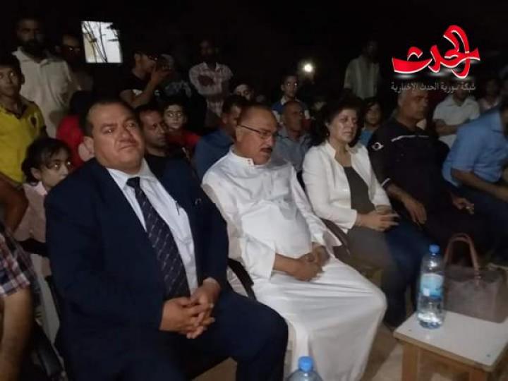 حفل فني غنائي للمهجرين بمركز ايواء جباب