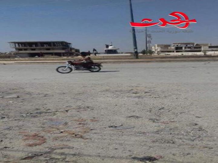 أندلاع أحتجاجات ورفع العلم السوري بحي النشوة بالحسكة