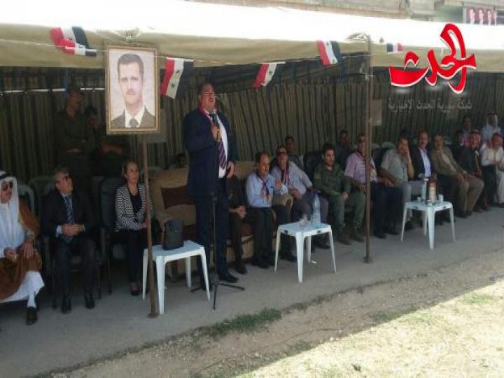 تجمع شعبي كبير في بلدة قيطة احتفاء بانتصارات الجيش ودعما&quot; للمصالحات