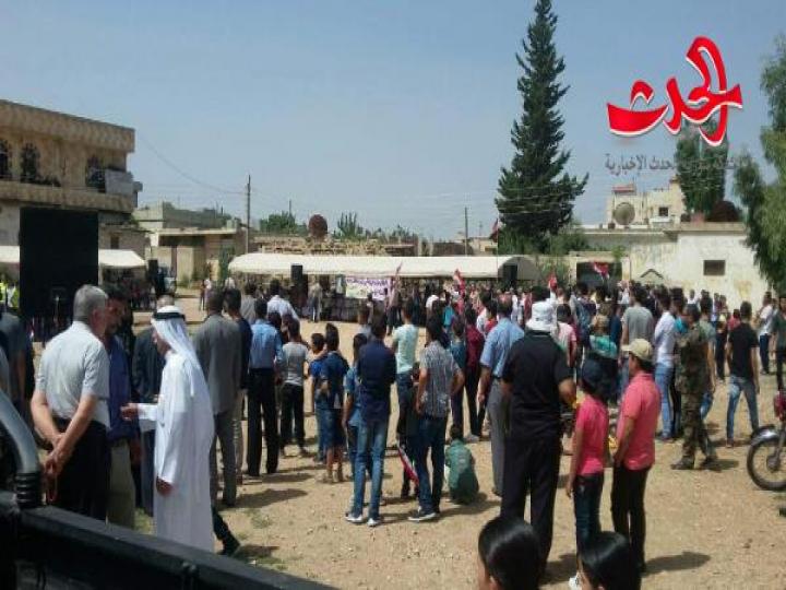 تجمع شعبي كبير في بلدة قيطة احتفاء بانتصارات الجيش ودعما&quot; للمصالحات