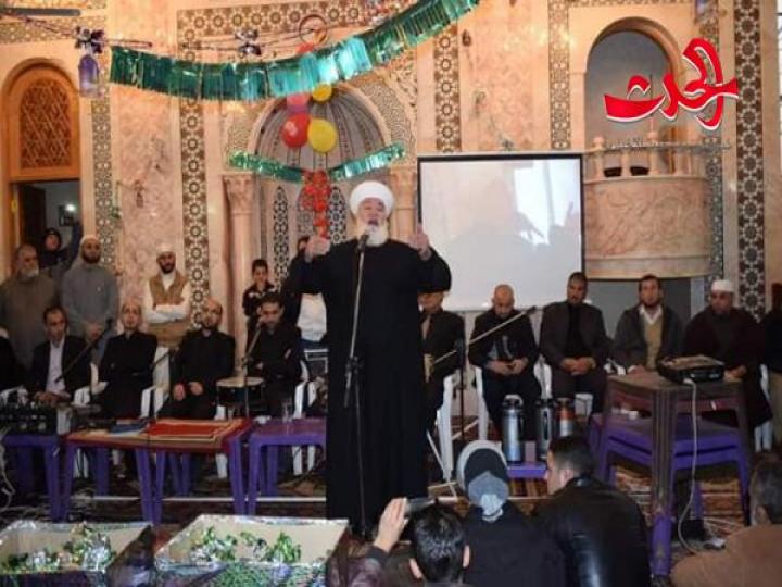 بحضور مفتي دمشق احتفال بمولد الرسول الكريم بمدينة نوى
