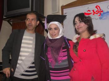 أسرة سورية الحدث تبارك للزميلة سلام تركماني حصولها على الماجستير 