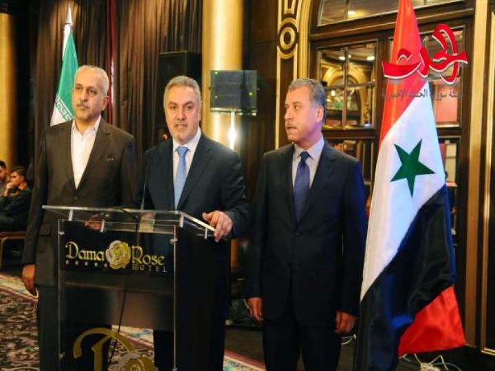 افتتاح ملتقى الأعمال السوري الإيراني لتعزيز التبادل المشترك في كافة المجالات الاقتصادية وفي إعادة الإعمار بسورية