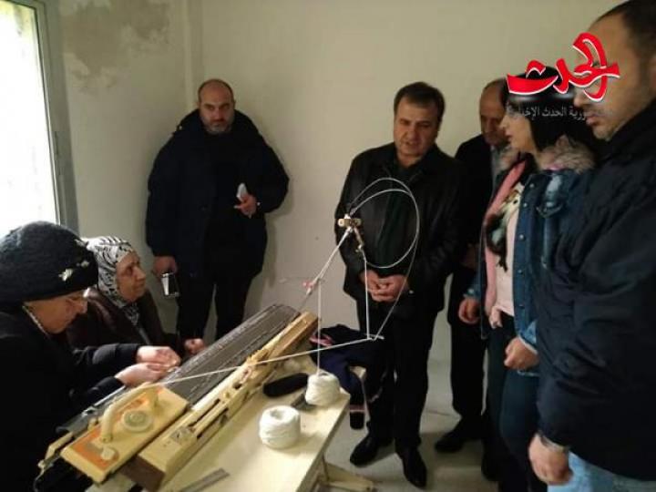 اللاذقية ; أفتتاح مركز التنمية للأعمال اليدوية في مشقيتا….