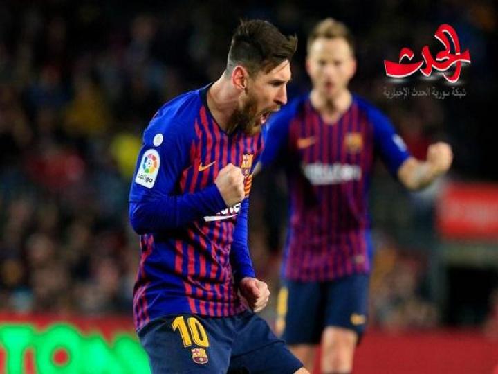 ميسي يقود برشلونة لإحراز لقب الدوري الإسباني