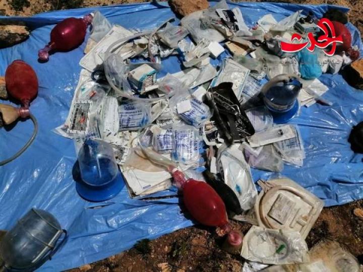 في السويداء العثور على مخلفات للمجموعات الإرهابية ولا شئ يدعو للقلق