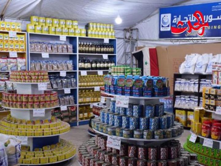 السورية للتجارة تفتتح خيمة رمضانية في اللاذقية