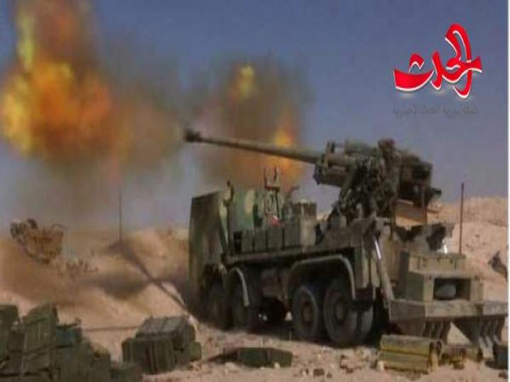 الجيش يوسع نطاق عملياته ضد مقرات وخطوط إمداد الإرهابيين بريفي حماة وإدلب