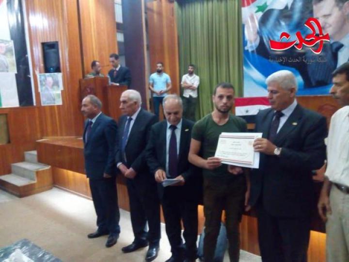 نقابة الاطباء تكرم جرحى الجيش العربي السوري في درعا 