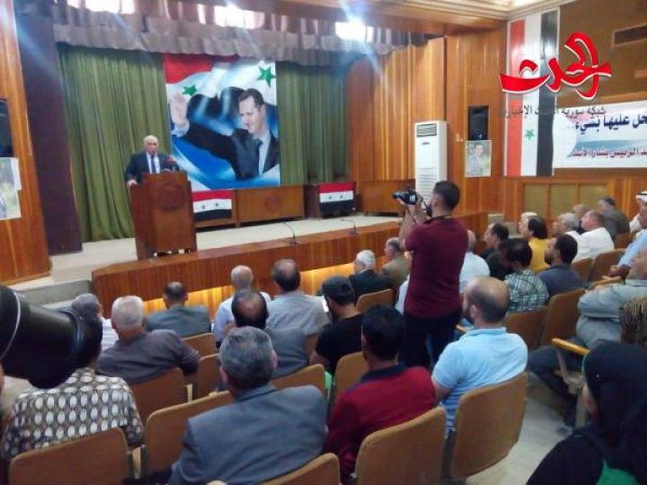 نقابة الاطباء تكرم جرحى الجيش العربي السوري في درعا 