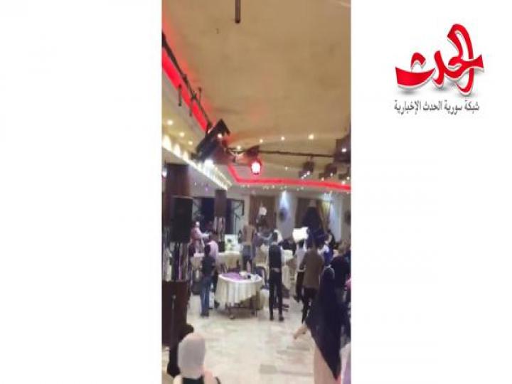 زفاف يتحول الى حلبة مصارعة ..فيديو