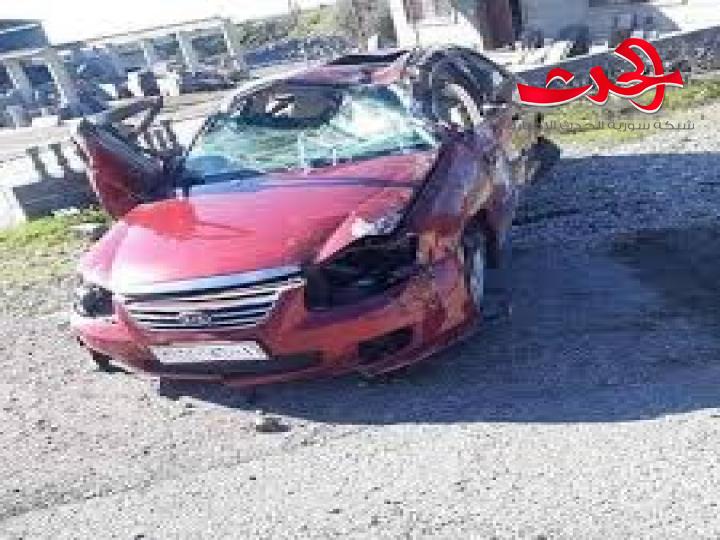 وفاة امرأة في حادث سير على طريق مطار دمشق الدولي