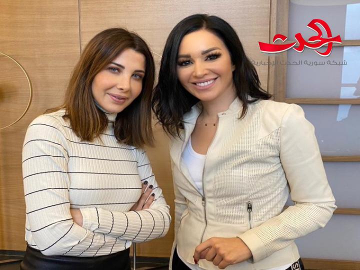 الصور الأولى لنانسي عجرم وزوجها بعد الإفراج عنه
