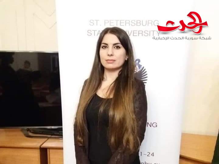 موفدة سورية إلى جامعات روسيا تحرز المركز الثاني في اولمبياد اللغة الروسية