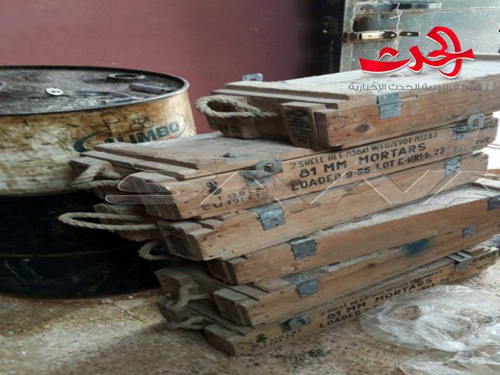 شاهد بالصور.. أسلحة وذخائر أمريكية في بلدة كفرعميم بريف إدلب 