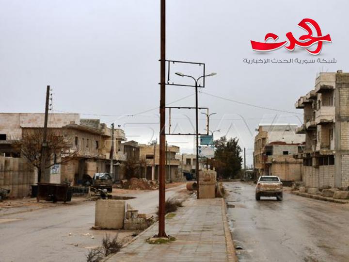 بالصور... الاعلام يوثق مدينة سراقب بعد دحر الارهاب عنها