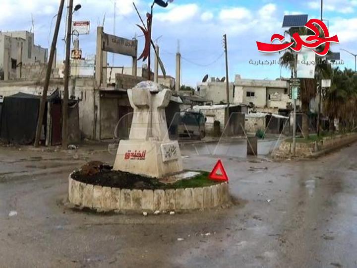 بالصور... الاعلام يوثق مدينة سراقب بعد دحر الارهاب عنها