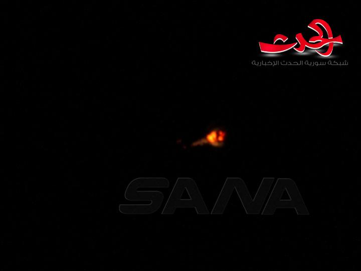 الدفاع الجوي يتصدى لصواريخ العدوان الآثم على محيط دمشق