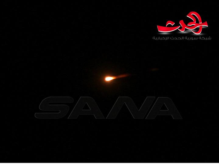 الدفاع الجوي يتصدى لصواريخ العدوان الآثم على محيط دمشق