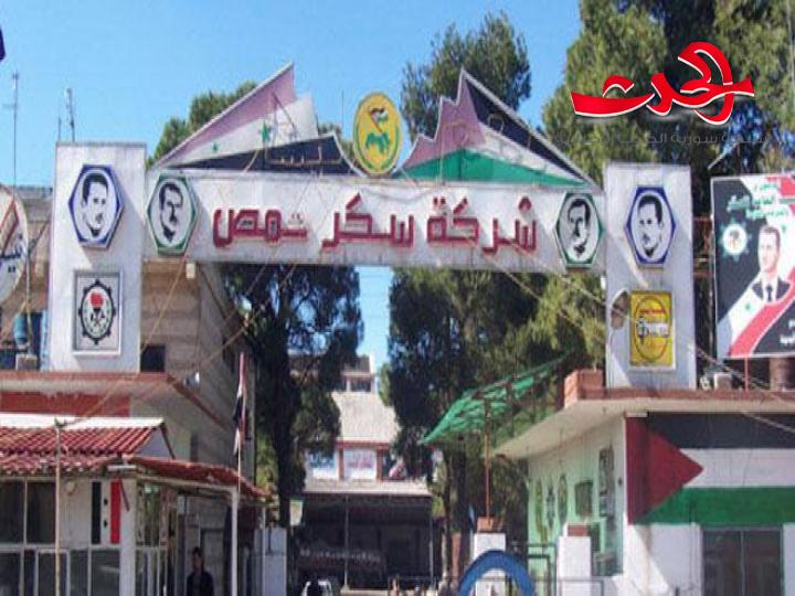 عودة معمل الكحول في شركة سكر حمص  للإنتاج بطاقة 12 طن يومياً
