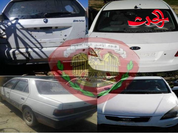 إلقاء القبض على مجرم خطير في ريف دمشق وتسترد سيارات مسروقة ومزورة