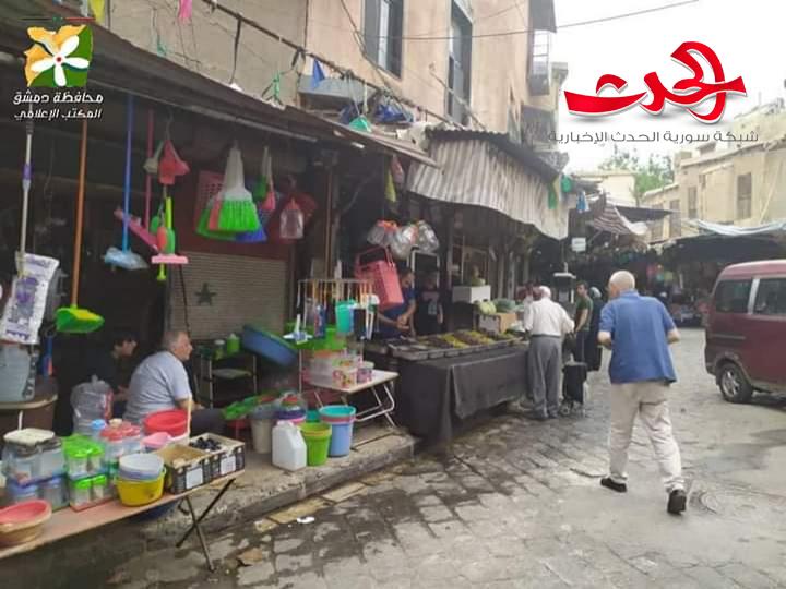 قذارة عامة ومخالفات صحية في إغلاقات المحلات في محافظة دمشق