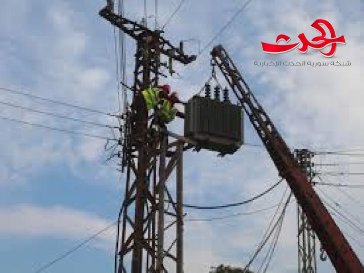 تأهيل المنظومة الكهربائية في منطقة الفوسفات والمناجم شرق حمص