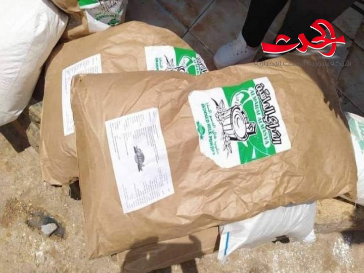منشأة تغش الالبان بكربونات الصوديوم في حمص