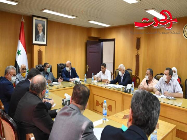 اجتماع تجاري سوري إيراني لتأمين احتياجات سوقي البلدين من المواد الغذائية والاستهلاكية 