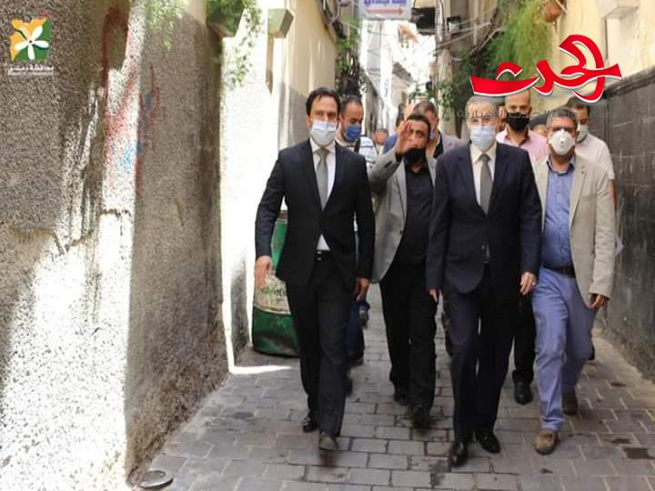 محافظ دمشق يتفقد سوق البزورية