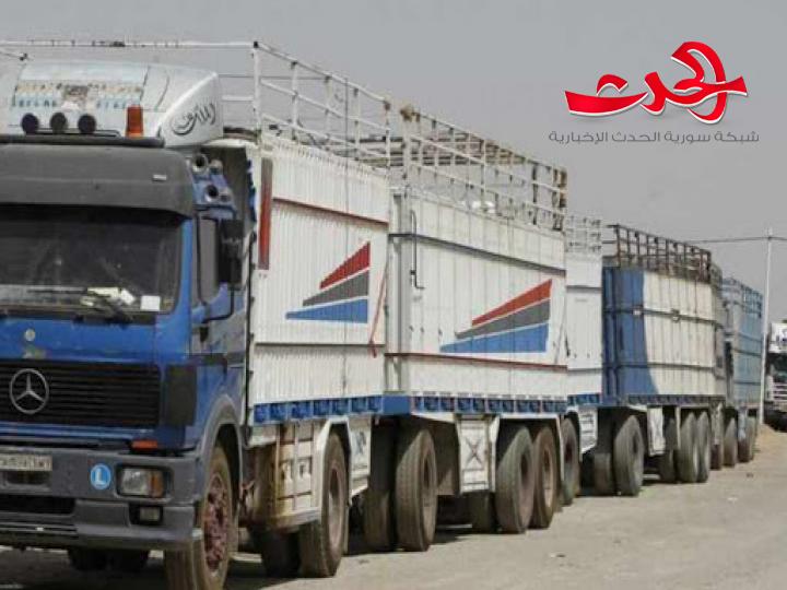 السماح لشاحنات البضائع بالمرور بين سورية والعراق