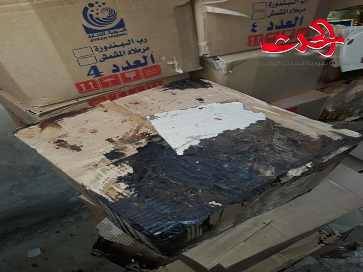 عناصر حماية المستهلك بريف دمشق تضبط معمل كونسروة  يحوي ١١٣٤ كلغ من المواد الفاسدة ومنتهية الصلاحية