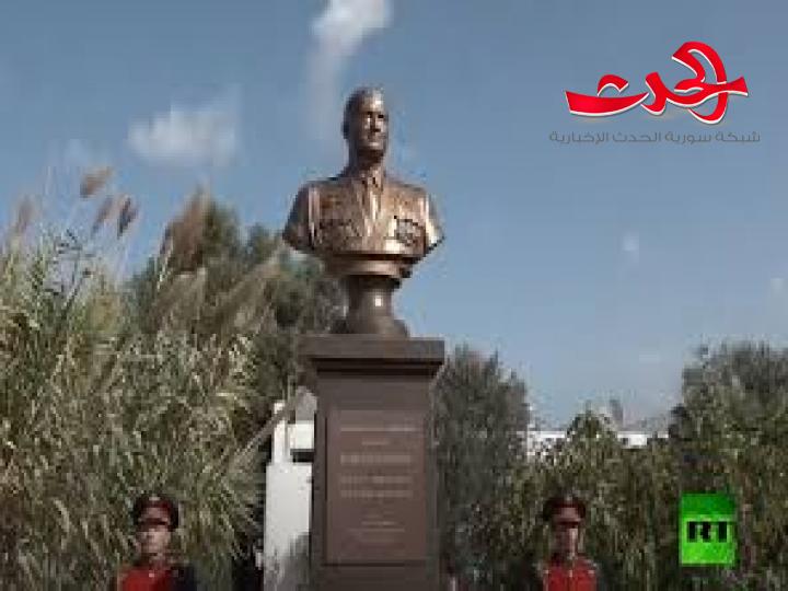 تدشين نصب تذكاري لطيار روسي في حميميم